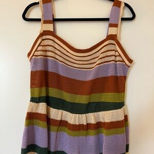 Crochet Peplum Tank Top